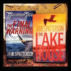 🔥JAMES PATTERSON " THE LAKE HOUSE" & " THE FINAL WARNING" HARDCOVERS